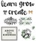 Carson Dellosa 34 pc Bundle of Farmhouse Decor for Bulletin Board, Positive Affirmations, Motivational Poster, Eucalyptus, and More Classroom Decorations
